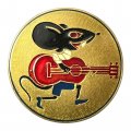 Значок Песенка мышонка. Мультфильм (красная гитара)