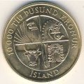 Исландия 10000 крон 1974 год