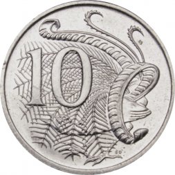 Австралия 10 центов 2000 год - Лирохвост