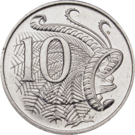 Австралия 10 центов 2000 год - Лирохвост