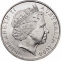 Австралия 10 центов 2000 год - Лирохвост