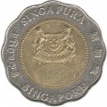 Сингапур 5 долларов 2000 год - Рубеж тысячелетия (Миллениум)