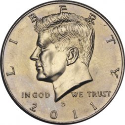 США 1/2 доллара 2011 год - Джон Кеннеди (D)