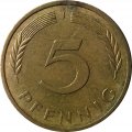 ФРГ 5 пфеннигов 1980 год (J)