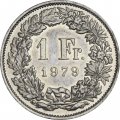 Швейцария 1 франк 1979 год