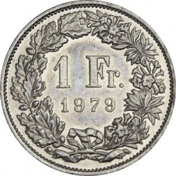 Швейцария 1 франк 1979 год