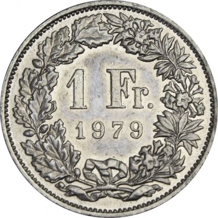 Швейцария 1 франк 1979 год