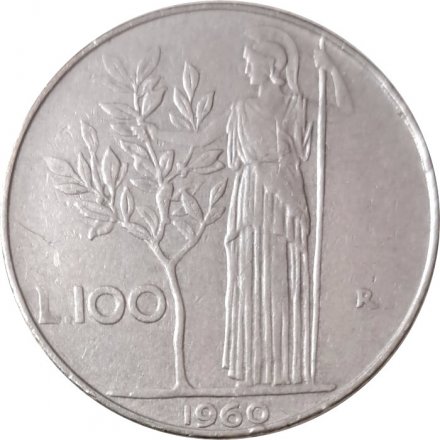 Италия 100 лир 1960 год