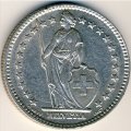 Швейцария 2 франка 1955 год