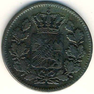 Бавария 2 пфеннинга 1870 год