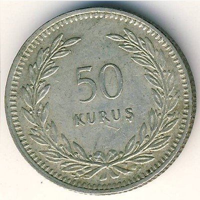 Турция 50 куруш 1948 год
