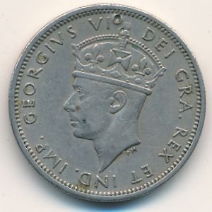Кипр 1 шиллинг 1947 год - Король Георг VI