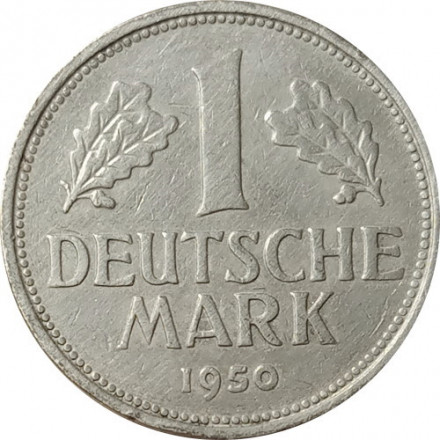 ФРГ 1 марка 1950 год (F)