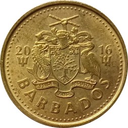 Барбадос 5 центов 2016 год