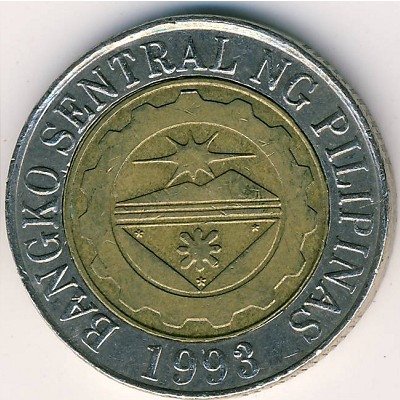 Филиппины 10 песо 2001 год