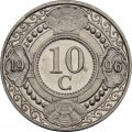 Антильские острова 10 центов 1996 год