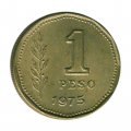 Аргентина 1 песо 1975 год