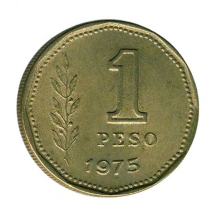 Аргентина 1 песо 1975 год