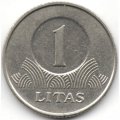 Литва 1 лит 2001 год