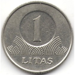 Литва 1 лит 2001 год