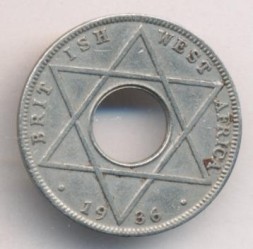 Британская Западная Африка 1/10 пенни 1936 год