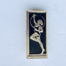 Значок. Художественная гимнастика (черная)