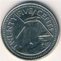Барбадос 25 центов 2005 год