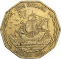 Белиз 1 доллар 1991 год 