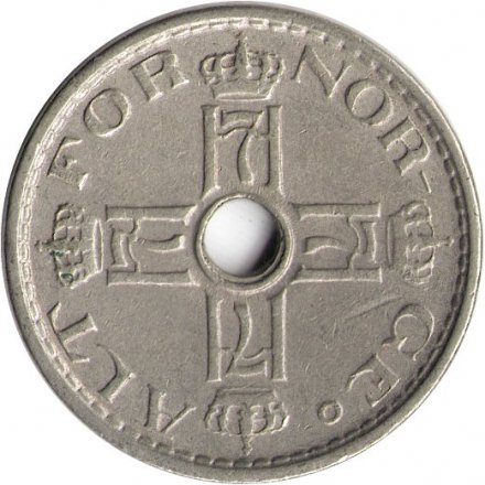 Норвегия 50 эре 1947 год - Король Хокон VII