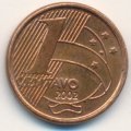 Бразилия 1 сентаво 2002 год