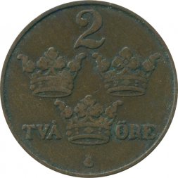 Швеция 2 эре 1912 год
