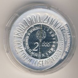 Остров Мэн 1 крона 2000 год