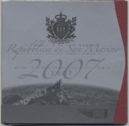 Набор из 9 евромонет Сан-Марино 2007 год - Равные возможности (в буклете)