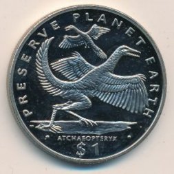 Либерия 1 доллар 1993 год