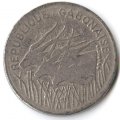 Габон 100 франков 1975 год