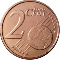 Бельгия 2 евроцента 2007 год - Король Альберт II - UNC