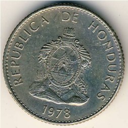 Монета Гондурас 20 сентаво 1978 год