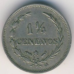 Доминиканская республика 1 1/4 сентаво 1888 год