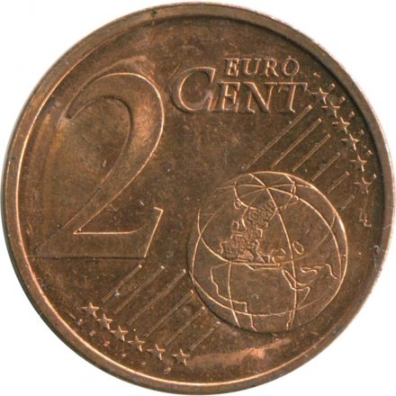 Финляндия 2 евроцента 2001 год - Герб Финляндии
