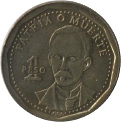 Куба 1 песо 2016 год - Хосе Марти