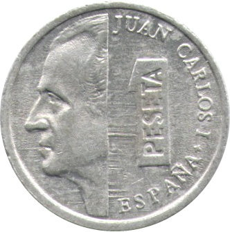 Испания 1 песета 2001 год