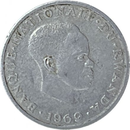 Руанда 1 франк 1969 год