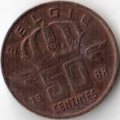 Бельгия 50 сантимов 1988 год BELGIE