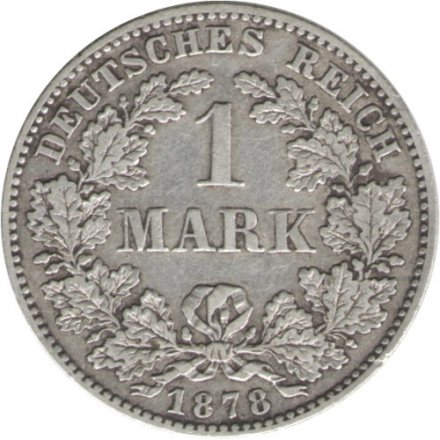 Германия 1 марка 1878 год (CC)