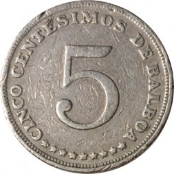 Панама 5 сентесимо 1973 год