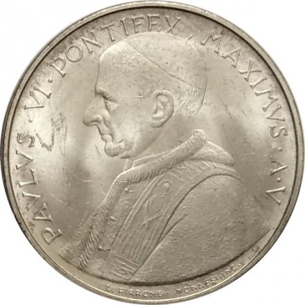 Ватикан 500 лир 1967 год - Святые Петр и Павел