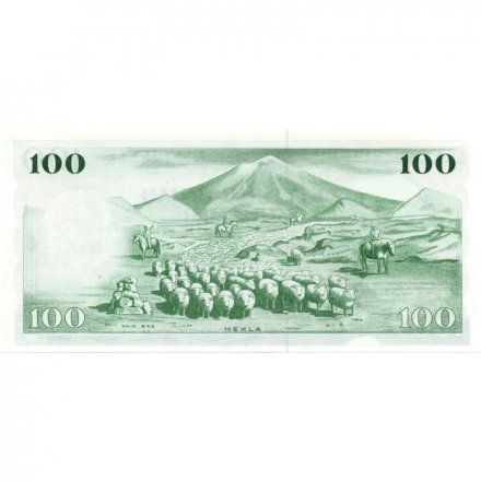 Исландия 100 крон 1957 год - Портрет Триггви Гуннарссона UNC