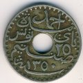 Тунис 25 сантимов 1931 год