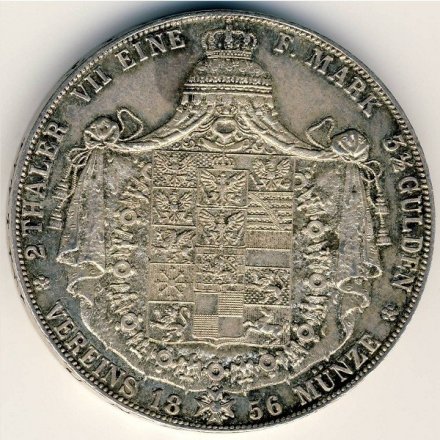 Пруссия 2 талера 1856 год