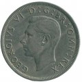 Великобритания 1/2 кроны 1951 год